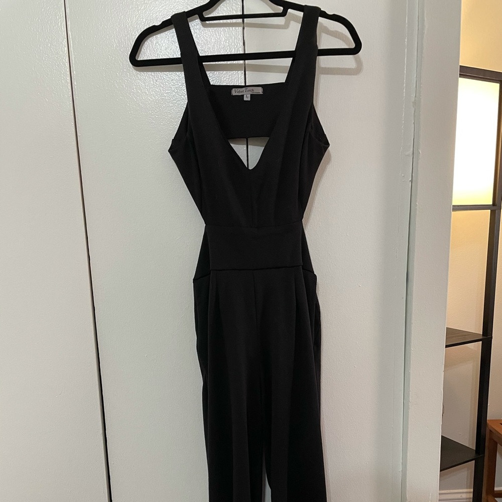 Sexy black pantsuit
